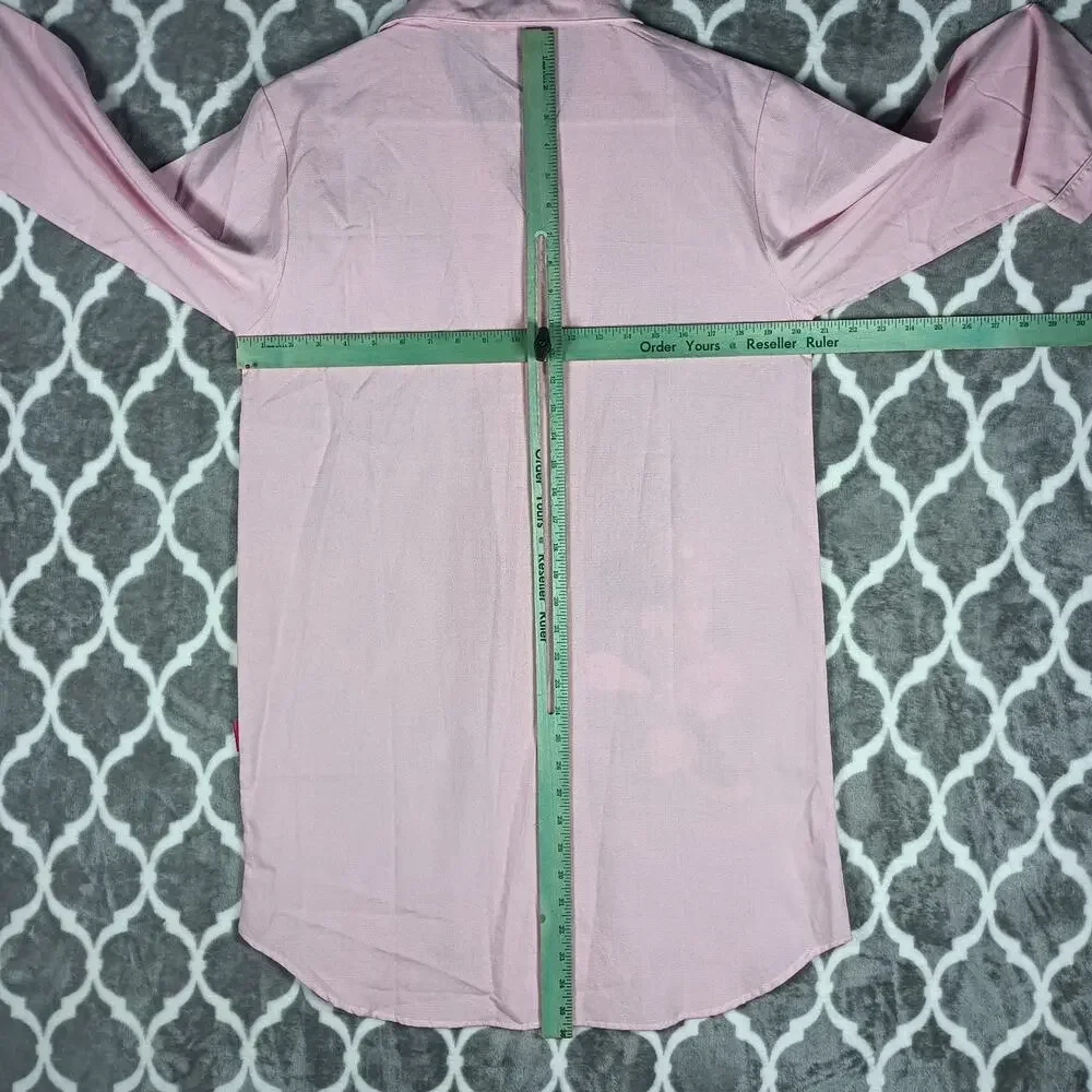 Disney Minnie Mouse Nightgown Women Size XL Pink Button Up Sleep Shirt Pajamas - Picture 4 of 13